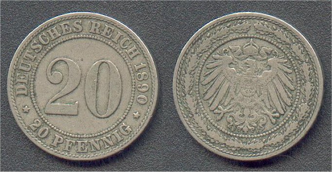 Как изменялись с течением времени серебряные монеты Германии?