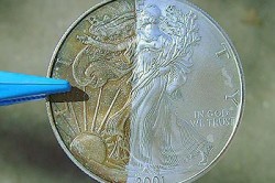 Очищение серебряных монет в домашних критериях