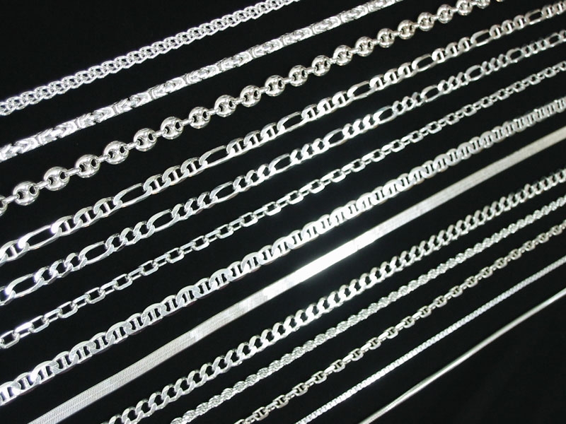 Изделия из серебра: цепочки и крестики