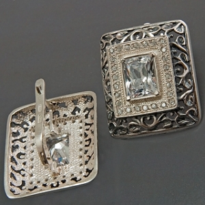 Серебряные серьги Презент 022789