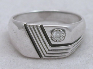 Серебряное кольцо Антон