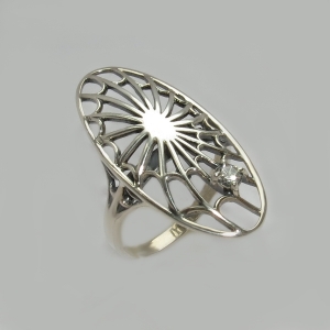 Серебряное кольцо бр-12209