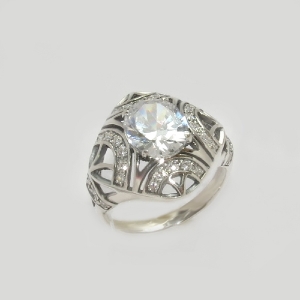Серебряное кольцо бр-12256