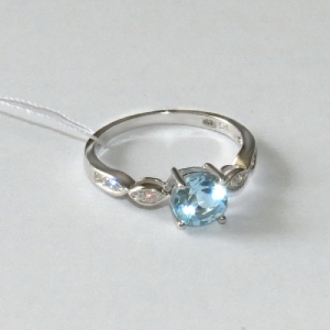 Серебряное кольцо с топазом 9394-31-1