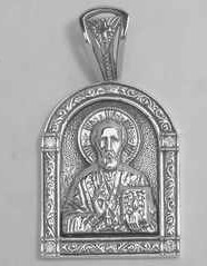 Серебряная ладанка Святой Николай Чудотворец 36